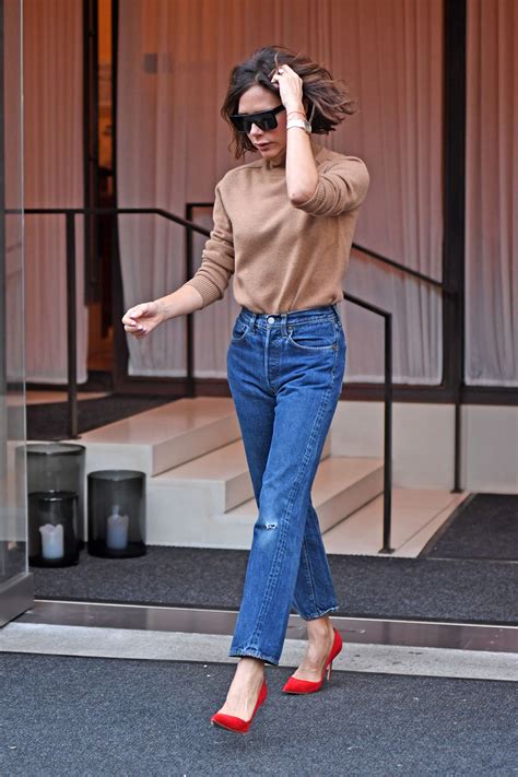 victoria beckham fashion style|victoria beckham casual style.